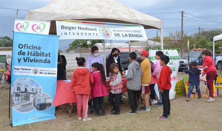 El “Municipio en tu barrio” benefició a cientos de bandeños