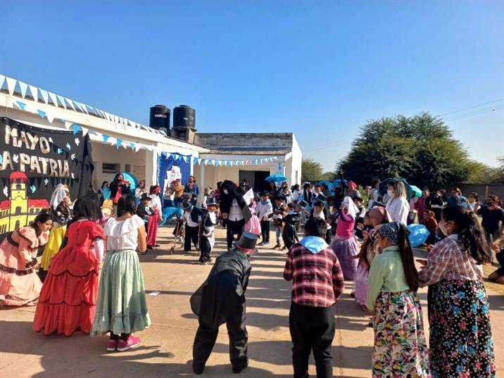 Escuela N° 1170 de Los Soria vivió una emotiva jornada patria