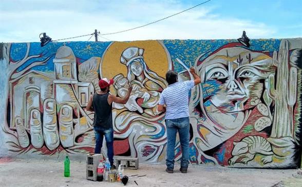 Muralistas de todo el país dejarán plasmado su arte en paredes de Sumampa