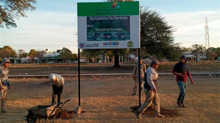 Construirán una plaza para feriantes en el predio del ferrocarril de Fernández
