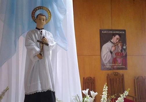 Realizarán la misa central en honor a San Luis Gonzaga