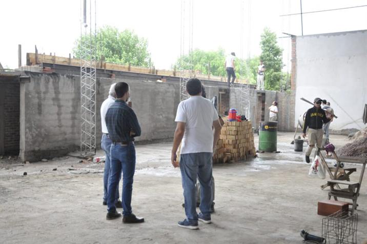 Avanzan las obras en el Básquetbol Club de Fernández