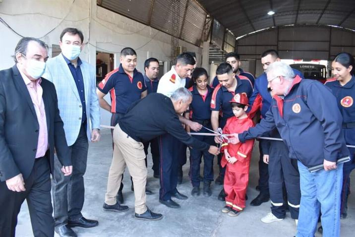 El cuartel de bomberos de Loreto habilitó importantes obras