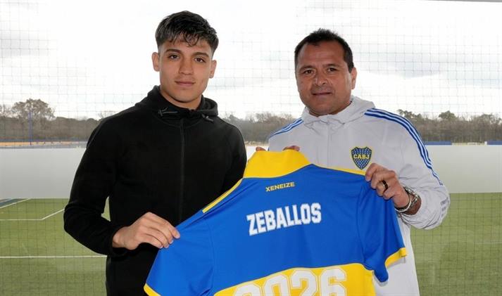 Zeballos renovó con Boca con la cláusula de rescisión más alta del fútbol argentino