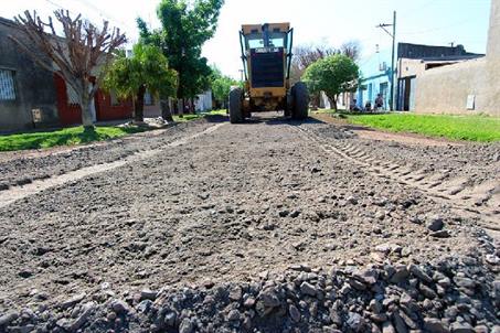 Importante mejora en calles del barrio Independencia
