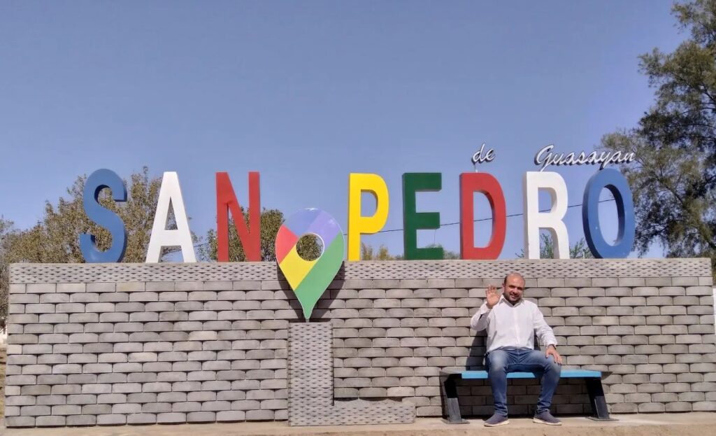 Instalan un punto fotográfico en el ingreso de San Pedro de Guasayán