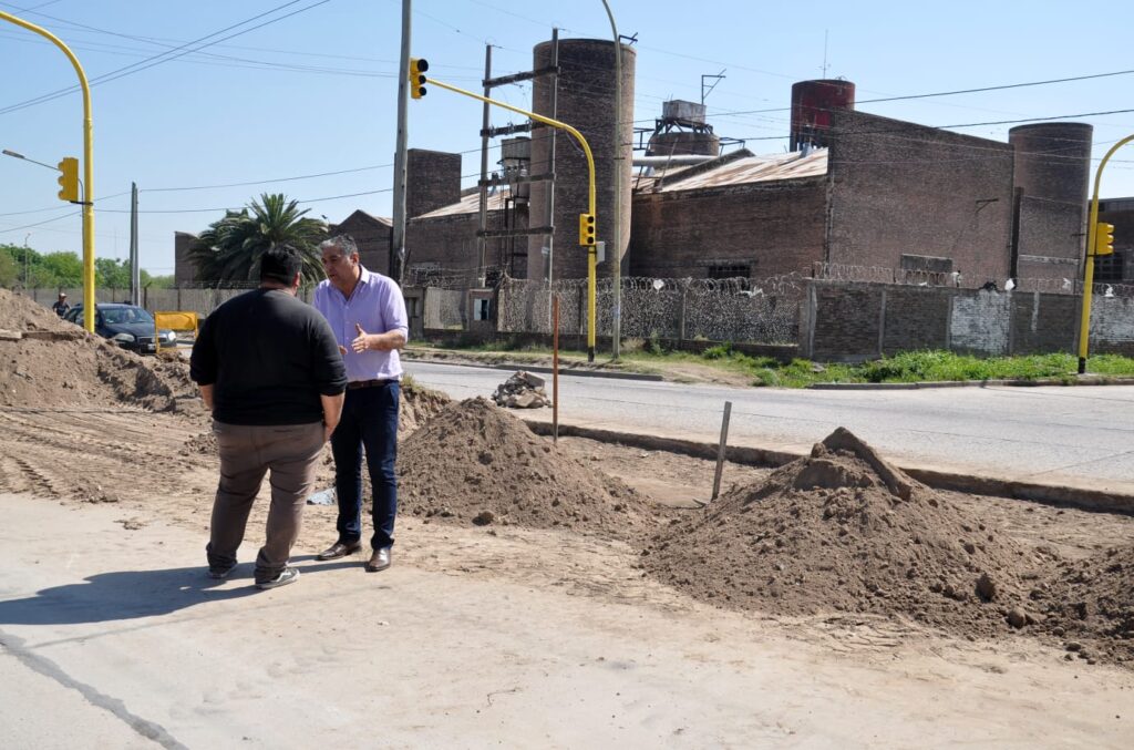 Avanza la obra de ensanchamiento de calle 25 de Mayo