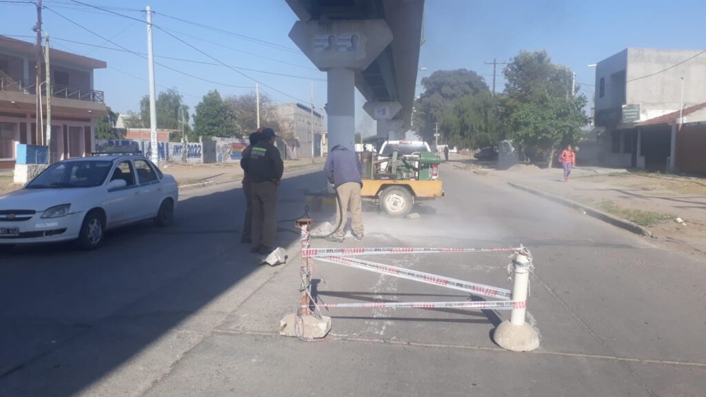 Realizan mejoras en las principales arterias de La Banda
