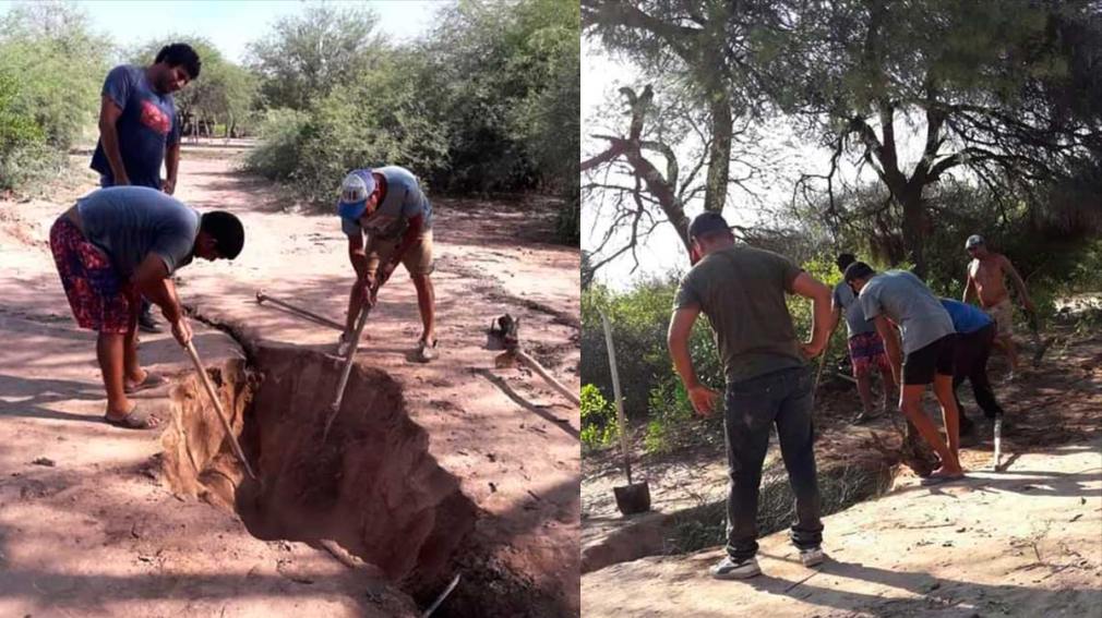 Una enorme grieta en el suelo sorprendió a vecinos de Donadeu