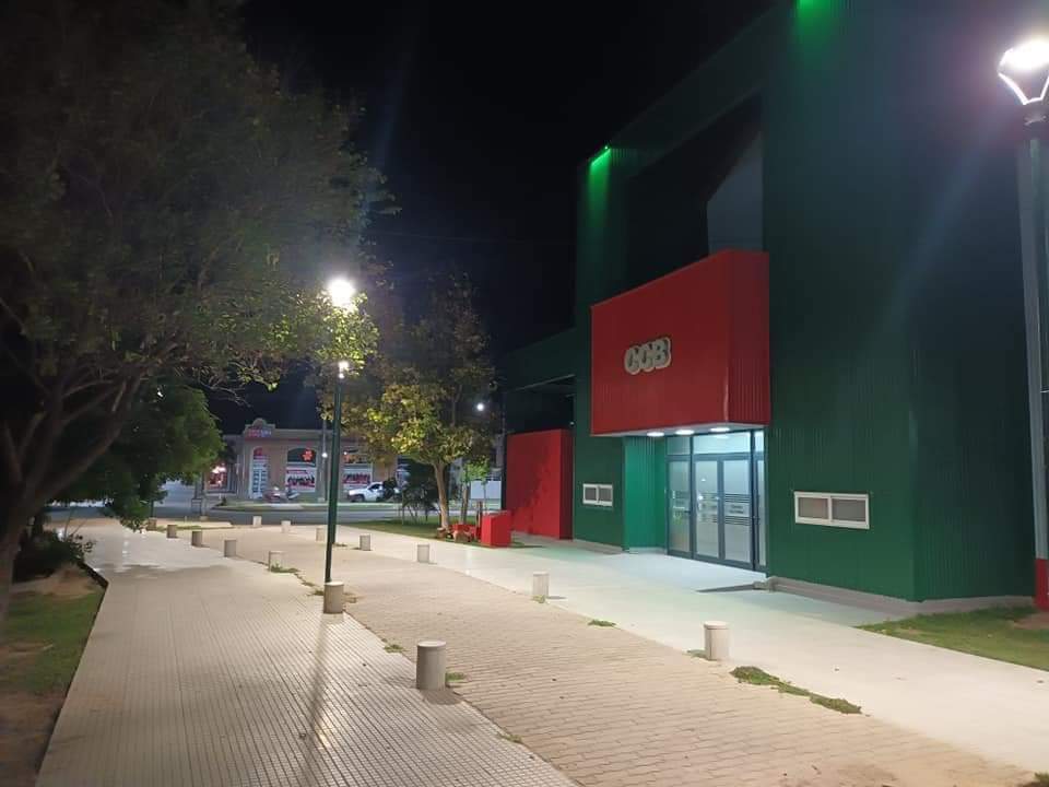 Habilitaron iluminación led en el Paseo Eva Perón de Bandera