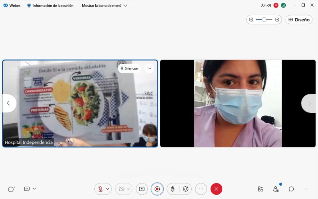 Primera interconsulta a través de videoconferencia con una paciente del interior