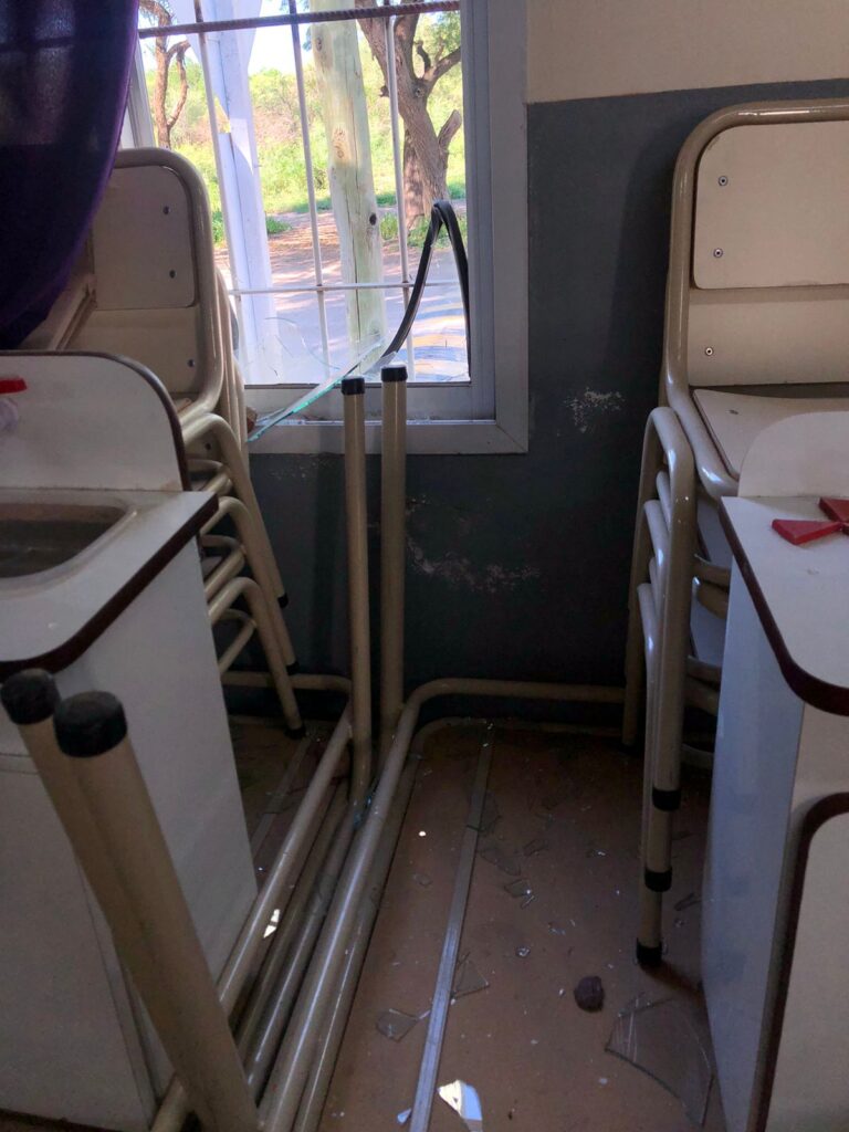 Una institución educativa de San Ramón sufrió ataque vandálico