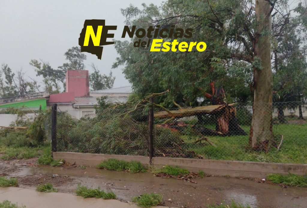 El cambió llegó a Santiago del Estero con destrozos en localidades del interior