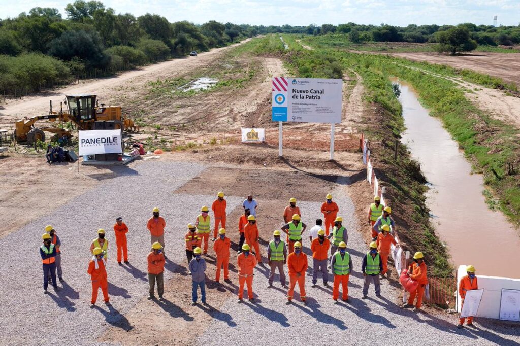 La obra del canal de la Patria que beneficiará a 300 mil habitantes se encuentra en su etapa final