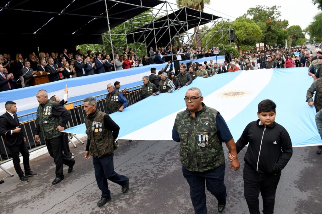 Zamora encabezó el acto por el Día del Veterano y los Caídos en Malvinas junto a De Pedro y Lammens