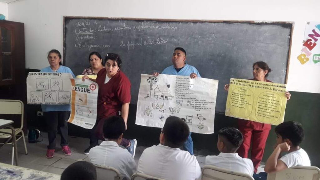 Brindan charlas sobre Aedes Aegypti a estudiantes de escuelas de La Banda