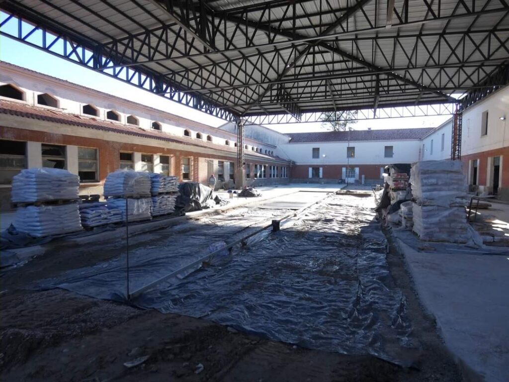 Las obras de puesta en valor de la Escuela Normal avanzan a buen ritmo