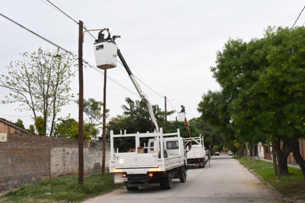Realizaron la reconversión lumínica a Led en los barrios Smata y Juramento
