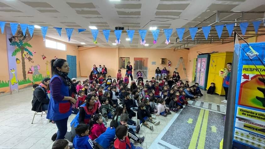 Clodomira: Niños participaron de una jornada sobre seguridad vial