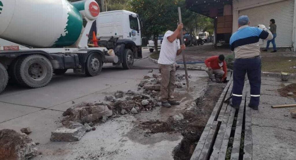 En Las Termas trabajan en el mejoramiento de calles