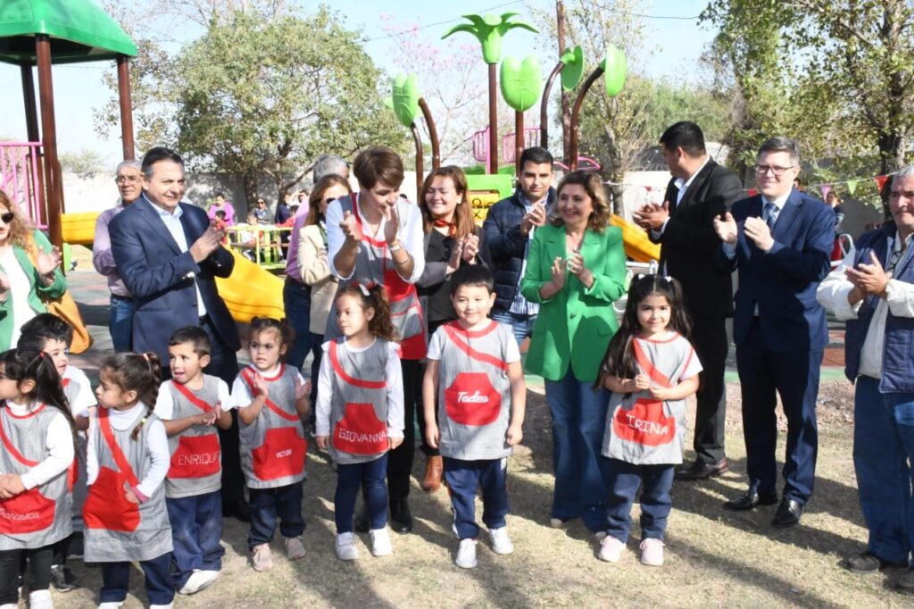 Niños y niñas del Jardín Shunko jugarán en un nuevo espacio lúdico