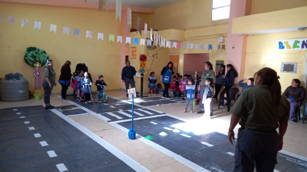 Pequeños del jardín “Luis Pesci” participaron en una jornada sobre educación vial