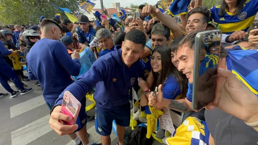 Locura por Boca en su visita a Santiago del Estero Locura por Boca en su visita a Santiago del Estero