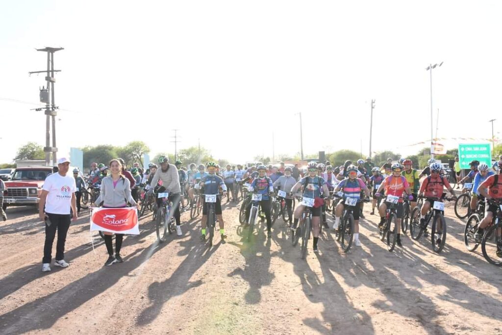 Más de 150 ciclistas unieron los ríos Salado y Dulce