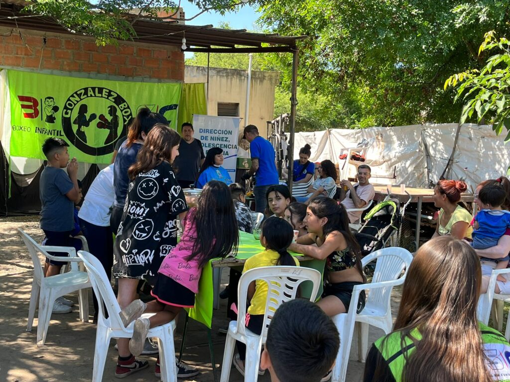 Niños del B° 9 de julio participaron de una jornada de convivencia “Boxeo y recreación”