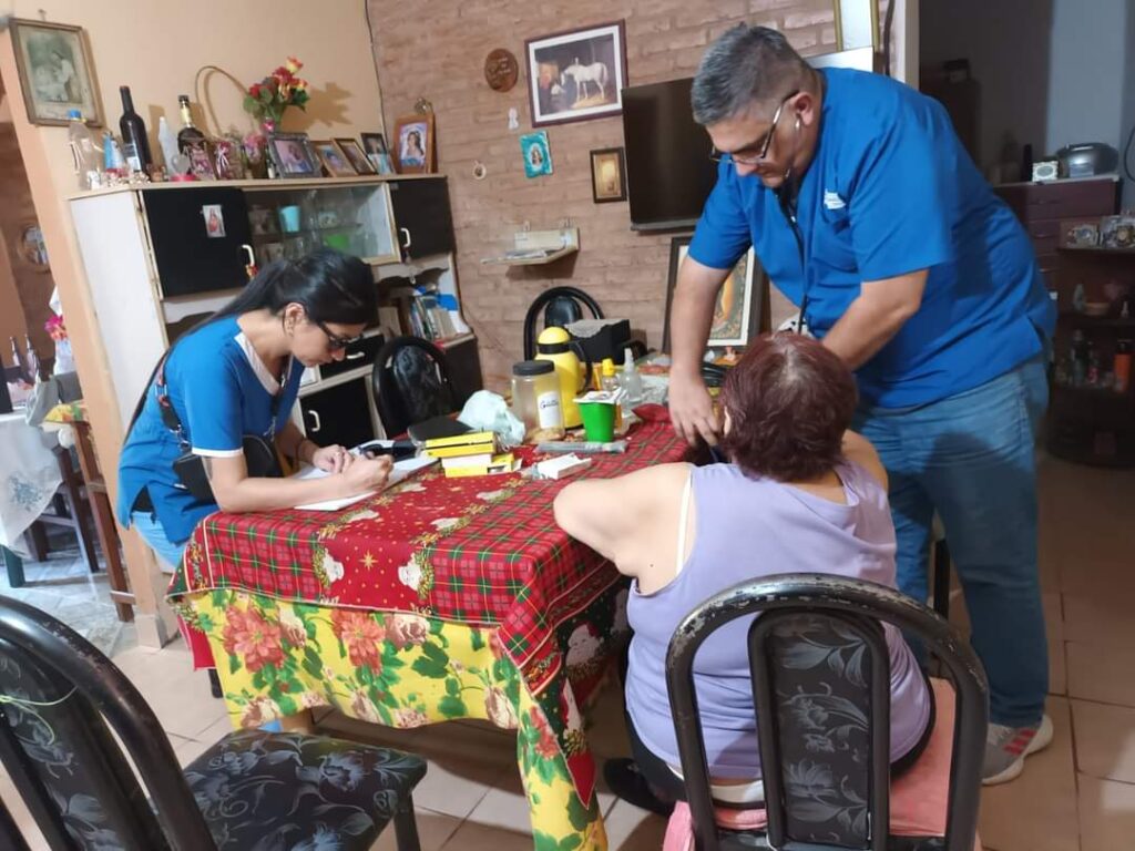 Personal de los CAPS de Capital realizan control de pacientes con riesgos