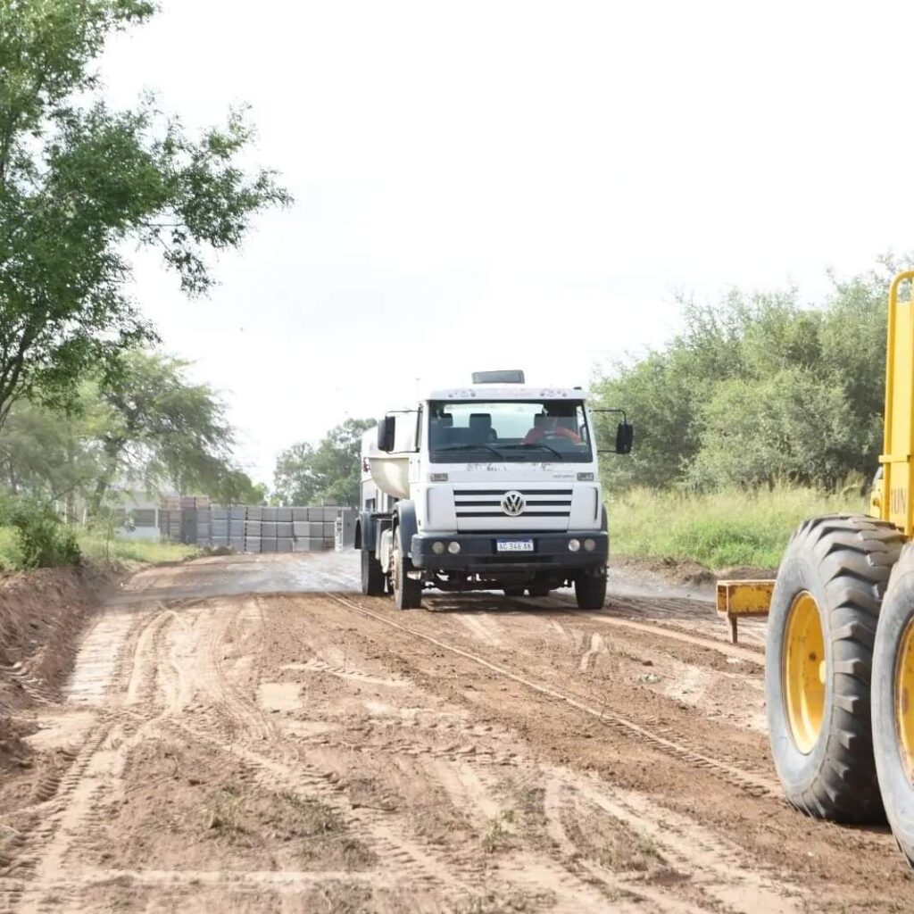 Avanzan los trabajos de mejoramiento de calles en el sector norte de Las Termas