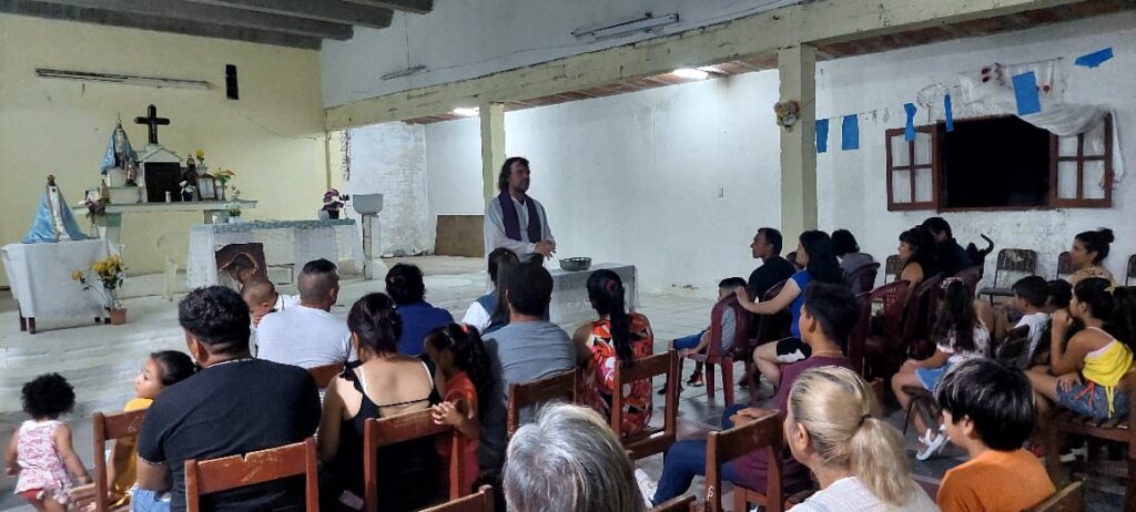 El Padre Pepe inició su trabajo evangelizador en Los Quiroga y pueblos vecinos