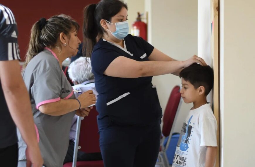 En Las Termas, realizan un nuevo operativo de salud destinado a niños y adolescentes