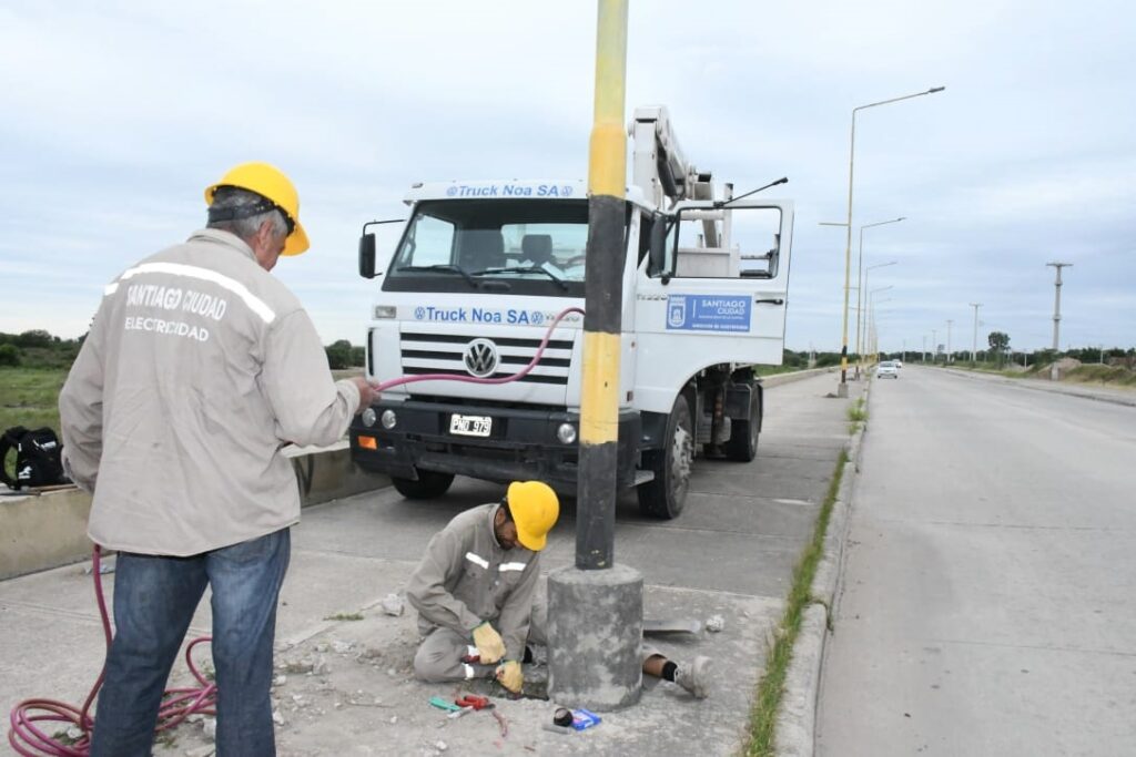 Reparan el alumbrado de la nueva costanera