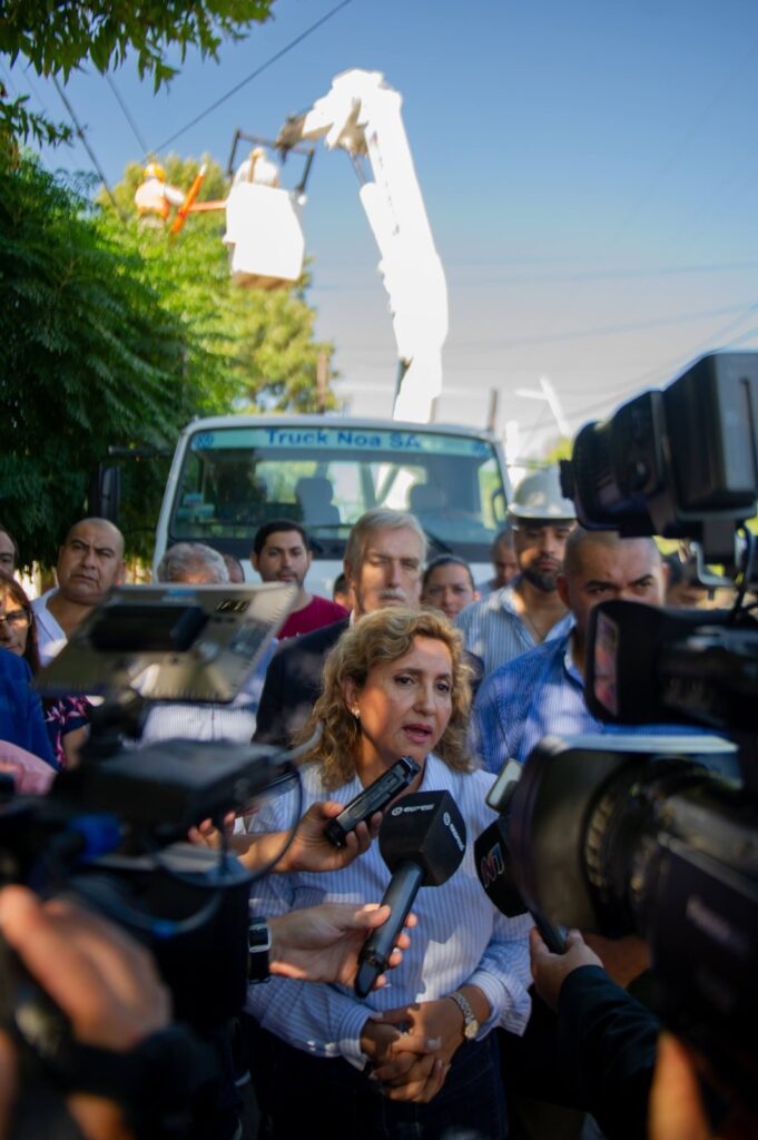 Avanza la obra de iluminación Led en el barrio San Martín