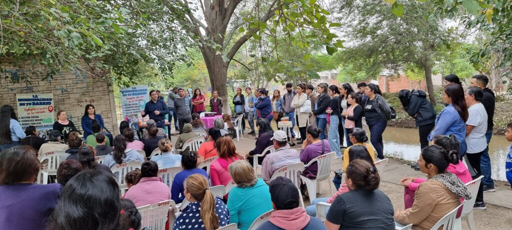 Personal municipal realizó un amplio operativo en dos barrios de Clodomira