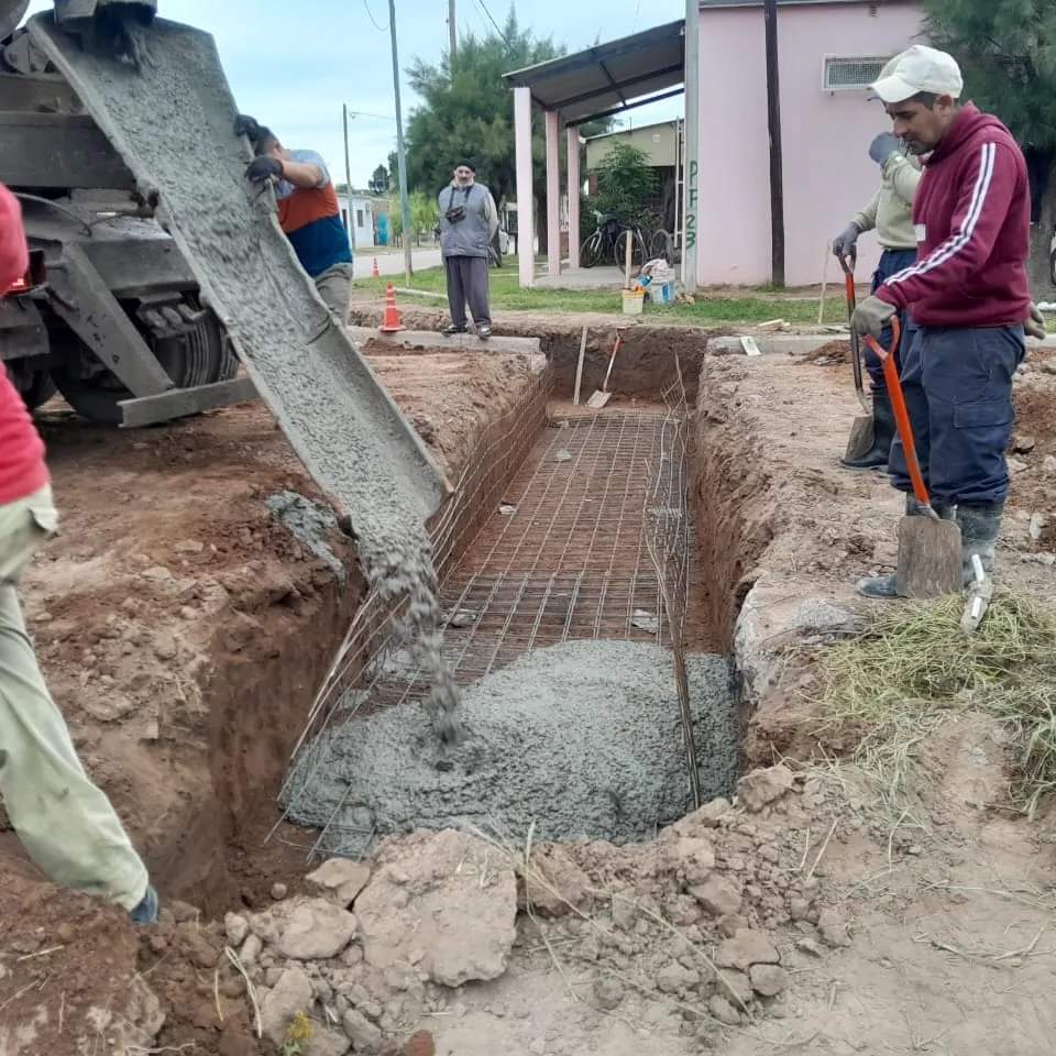 En Bandera comenzaron con la construcción de un desagüe aliviador