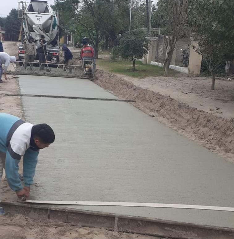 Beltrán: Inició la pavimentación de las calles Francisco Borges y Córdoba