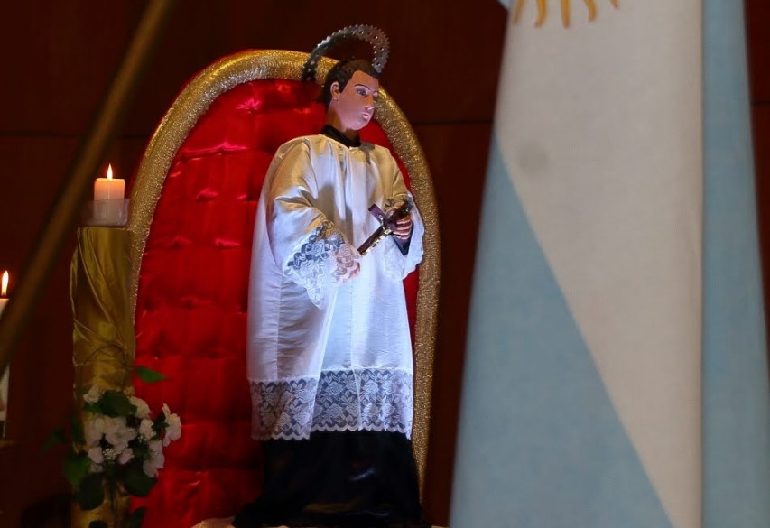 Inician las actividades festivas en honor a San Luis Gonzaga