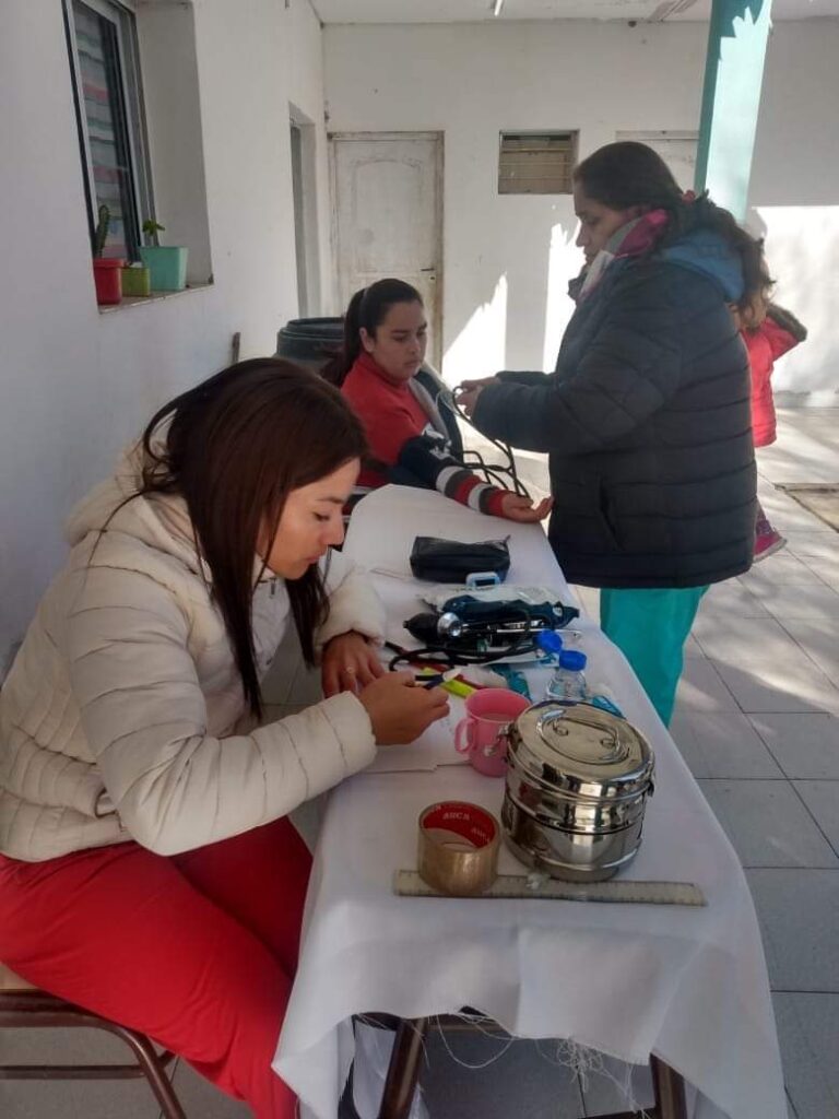 Realizaron un operativo sanitario en paraje cercano a Beltrán