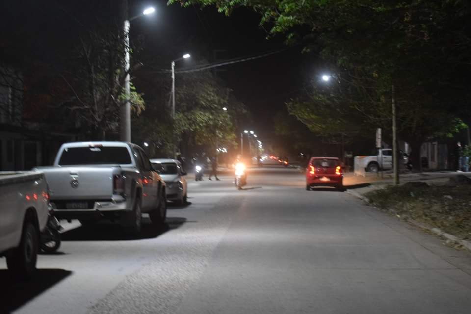 Quimilí: Inauguraron la nuevo iluminación Led en calles Absalón Rojas y Mitre