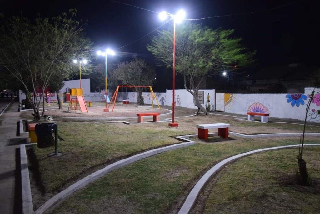 Añatuya: Inauguraron obras de remodelación en la plazoleta Juan XXIII