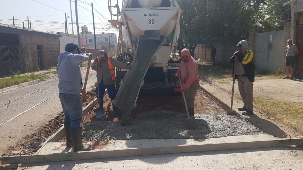 Avanzan las obras de pavimentación en la ciudad
