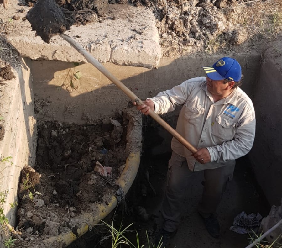 Continúan las tareas de mantenimiento de las bombas extractoras de agua