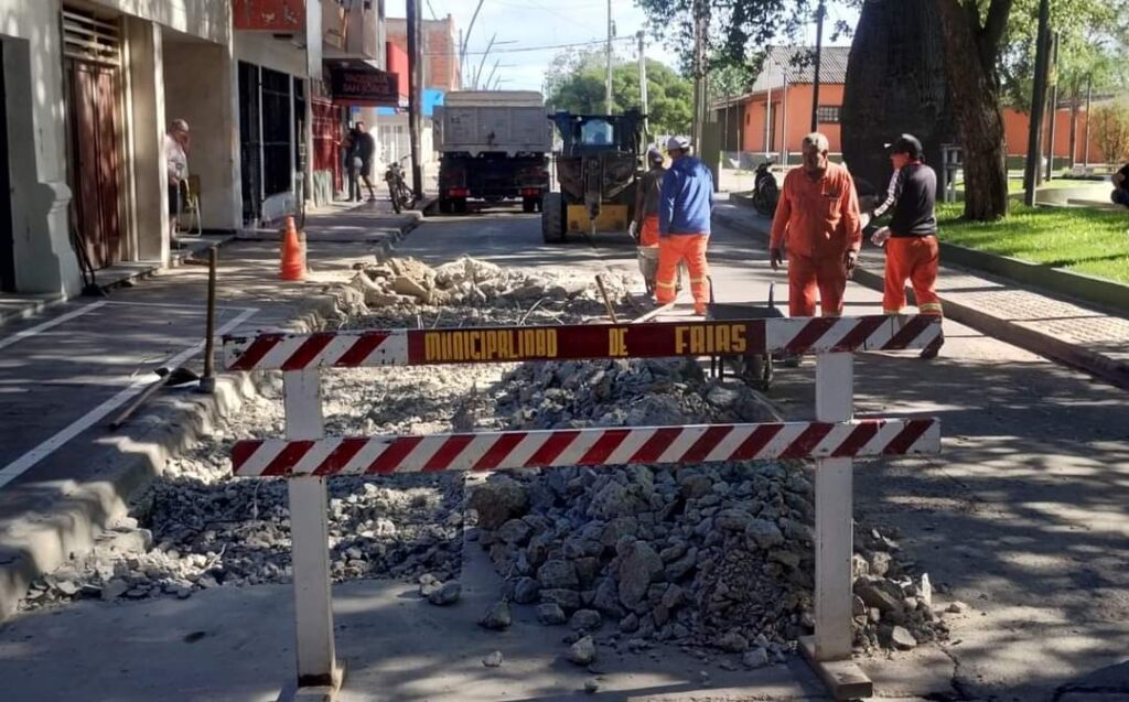 En Frías avanzan con la ejecución de obras públicas en toda la ciudad