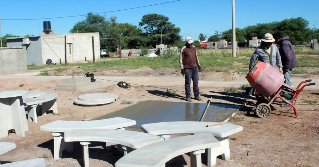 Pinto: Avanza la construcción de la Plazoleta Independencia