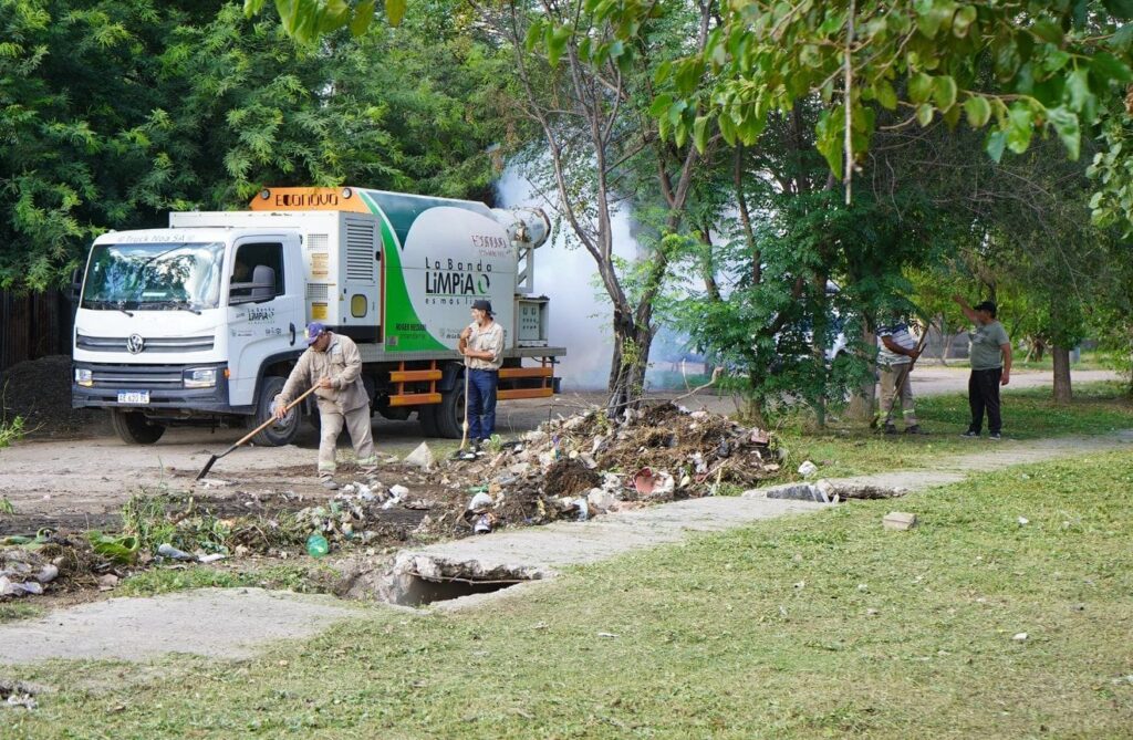 Cómo se brindarán los servicios de limpieza el fin de semana largo en La Banda