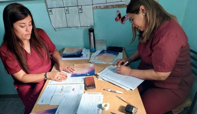 Operativo de parches mamarios en el CAMM N°4 del barrio 25 de Mayo