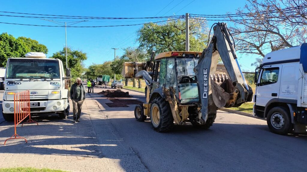 En Fernández iniciaron el reencarpetado de avenida Belgrano
