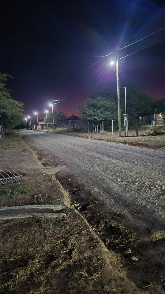Nueva Esperanza: Inauguraron alumbrado público en Calle Pueyrredón del barrio Bicentenario